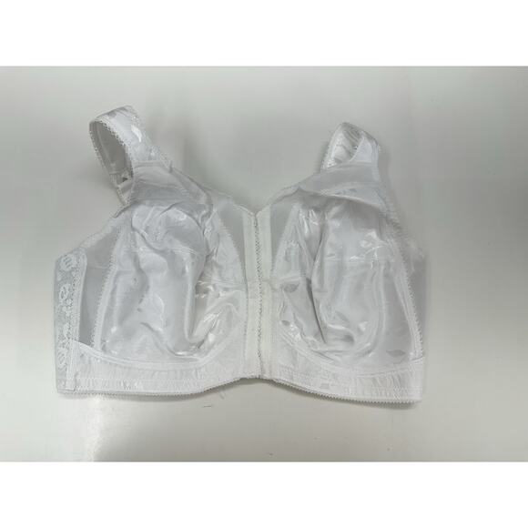 Playtex 18 Hour Womens Bra Size 42DD Wirefree 4695 White Front Clasp - Picture 1 of 9